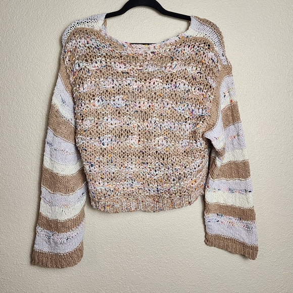 Free People Sunset Sand Loose Knit Sweater Women's XS - Picture 10 of 11